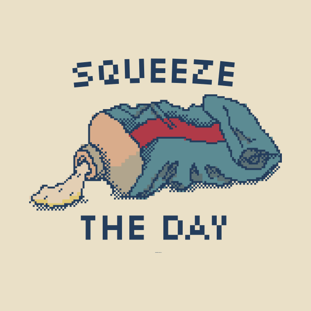 Squeeze The Day - 8Bit Pixel Art by pxlboy