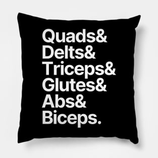 Bodybuilding | Quads Delts Triceps Glutes Abs Biceps Pillow