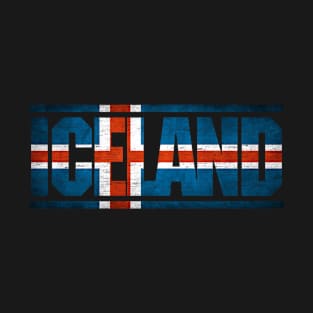 Iceland Retro Flag for Men Women Iceland National Pride T-Shirt