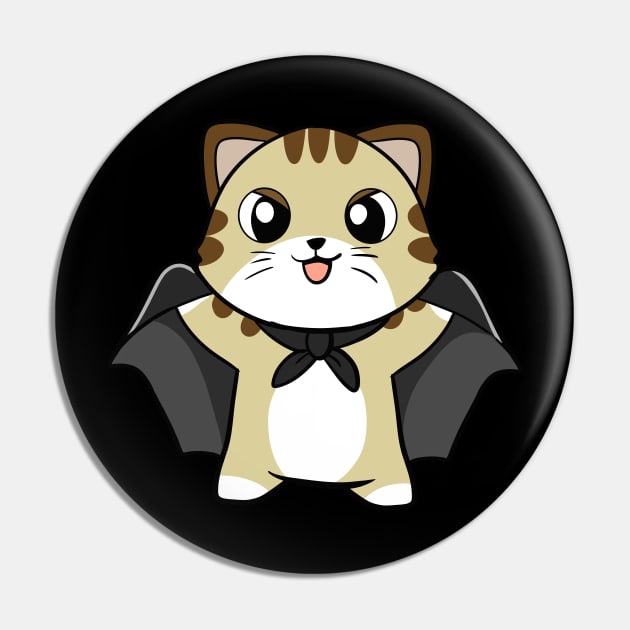 Spooky Vampire Cat Pin by WildSloths