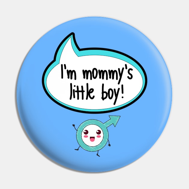 I'm Mommy's Little Boy - Baby Shower Gift Pin by The Little Ones Collection