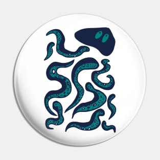 Scattered Octopus Pin