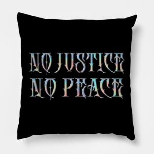 No Justice, No Peace! Original Retro Design #2 Pillow