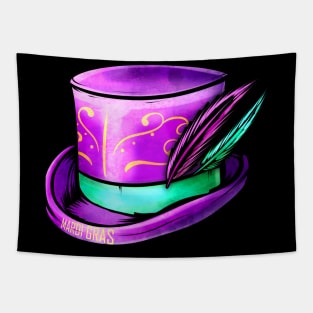 Purple Hat Cylinder For Mardi Gras Tapestry