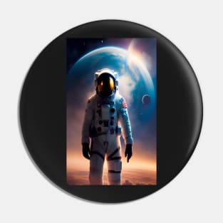 Astronaut Explorer Pin