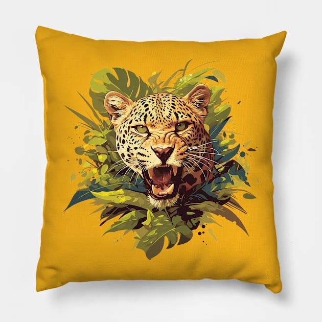 leopard Pillow by Stephanie Francoeur Art