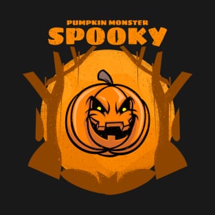 Pumpkin Monster Spooky T-Shirt