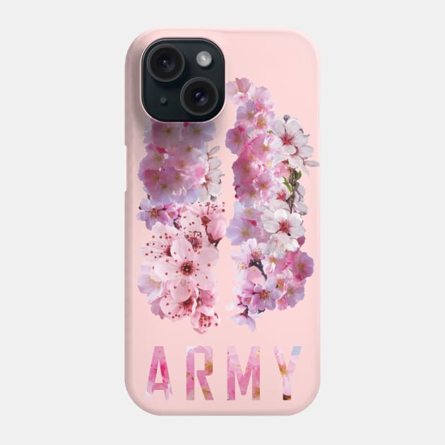 BTS - Wings logo total sakura flowers | Army | Kpop merch Phone Case by Vane22april