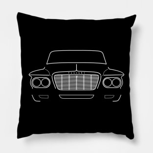 Valiant 1960s classic car white outline graphic Pillow