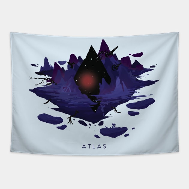 Atlas Island:No Man's Sky Tapestry by Vertei