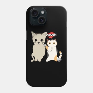 cat coughing Phone Case