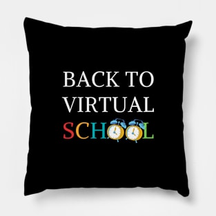 back to virtual school Pillow