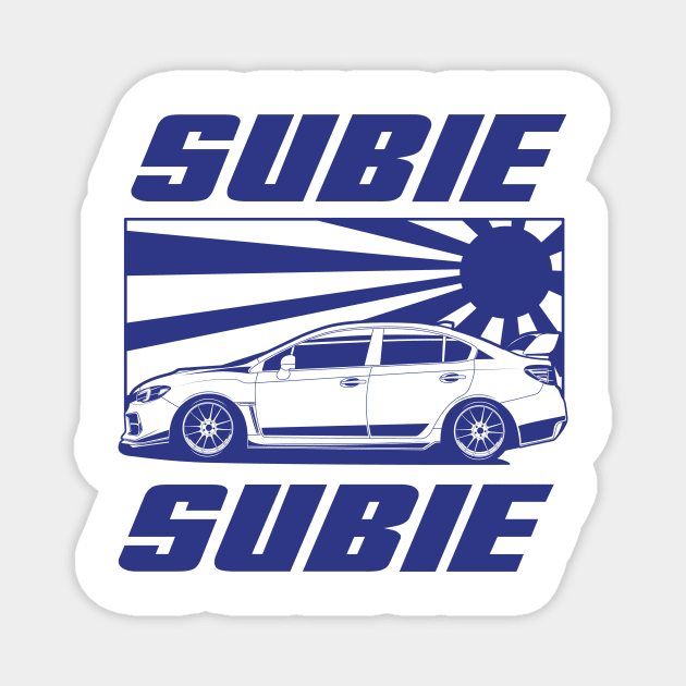 Subie blue print Magnet by R.autoart