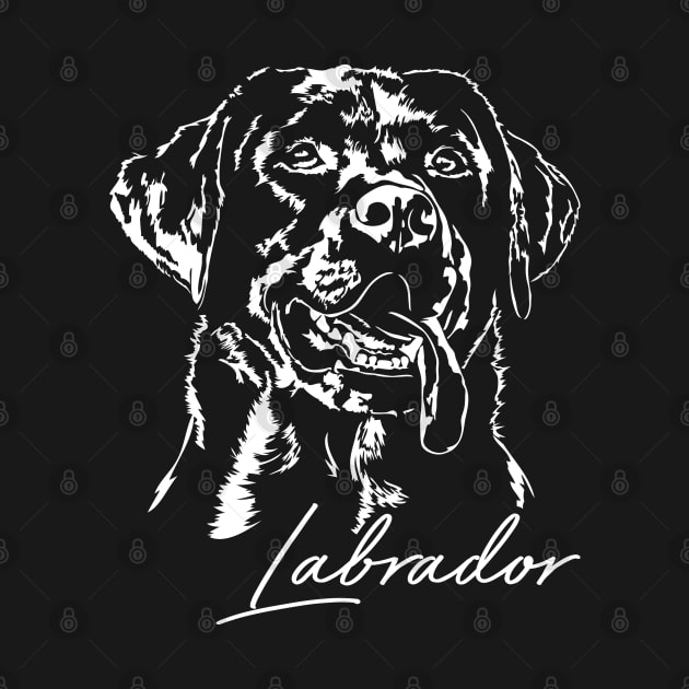 Funny Labrador Retriever dog portrait lab mom by wilsigns