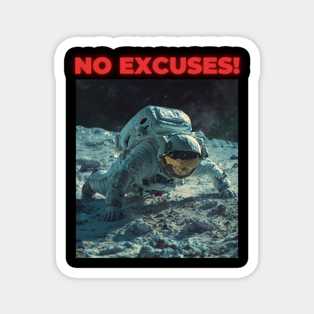 No Excuses Magnet by merchriza