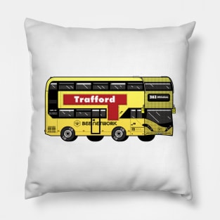 Trafford Transport for Greater Manchester (TfGM) Bee Network yellow bus Pillow