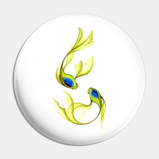 Peacock Fish Pin