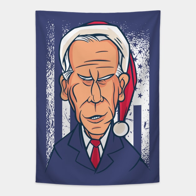 BIDEN CHRISTMAS Tapestry by Bombastik