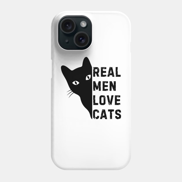 Real Men Love Cats Phone Case by Noshiyn