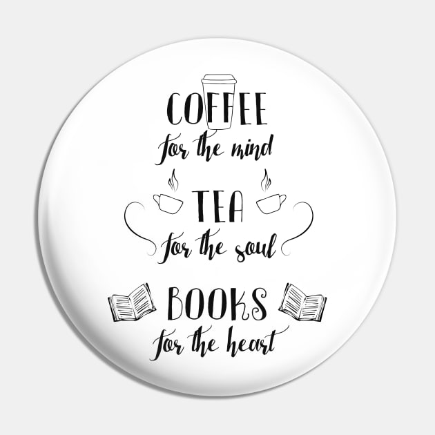 Coffee, Tea, Books Pin by ggiuliafilippini