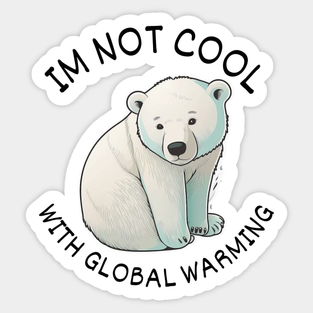 Stop Global Warming Polar Bear Stickers