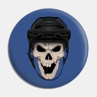 hockey skull Pin