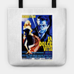 La dolce vita- MOVIE POSTER - Retro - Vintage Tote