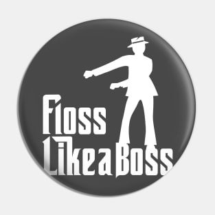 floss like a boss with a hat Pin