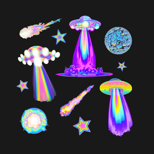 holographic UFO by dinaaaaaah