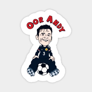 Oor Andy: Tartan Army Version – tribute design for Scotland Captain Andy Robertson Magnet