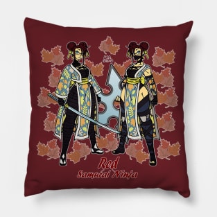 Red Samurai, Red Ninja Pillow