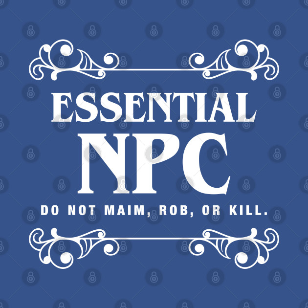 Discover Essential NPC TRPG Tabletop RPG Gaming Addict - Dungeons And Dragons - T-Shirt