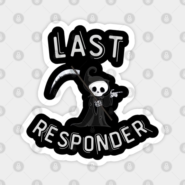 Sarcastic Skeleton – Spooky Dark Humor Graphic Magnet by MakerMind8.2