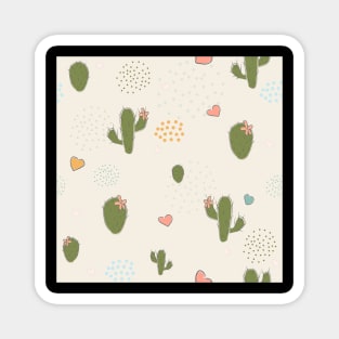 Cactus Pattern Magnet