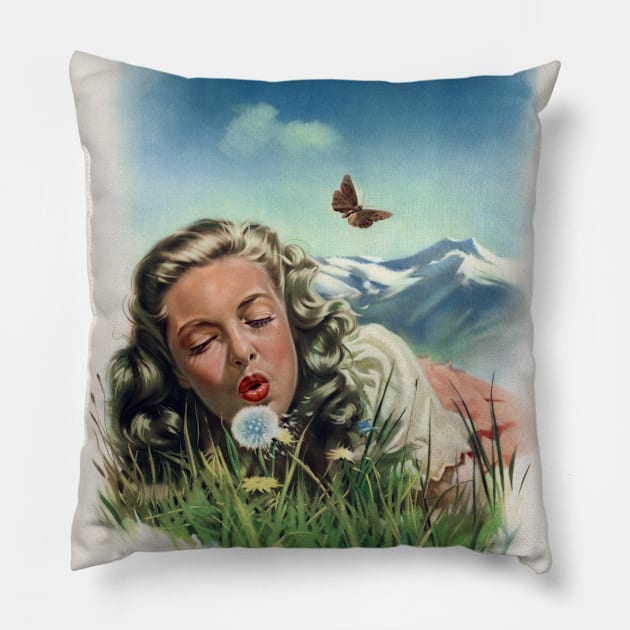 Oostenrijk Un vacantieland Austria Vintage Poster Pillow by vintagetreasure