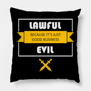 Lawful Evil Alignment Pillow