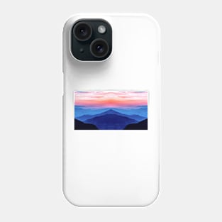 Mountains at sunrise Phone Case