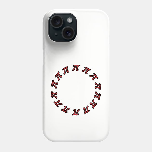 Pi Symbol Ring Phone Case by ellenhenryart