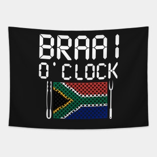 Braai O Clock Time Tapestry