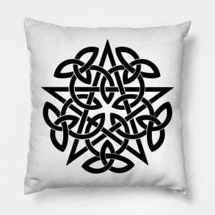 Pentagram. Celtic knot Pillow