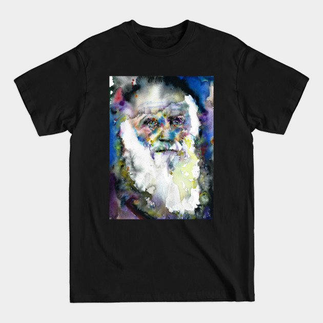 Discover CHARLES DARWIN watercolor portrait .1 - Darwin - T-Shirt
