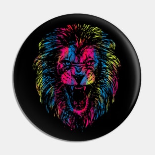 Vibrant Lion Pin