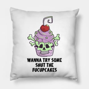 Pastel Goth Cupcake Meme Kawaii Gothic Sarcastic Eboy Egirl Pillow