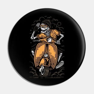 Skeleton rider Pin