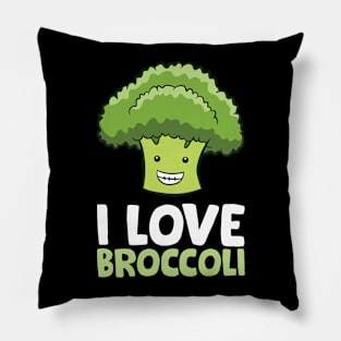 Funny Broccoli Lover I Love Broccoli Pillow