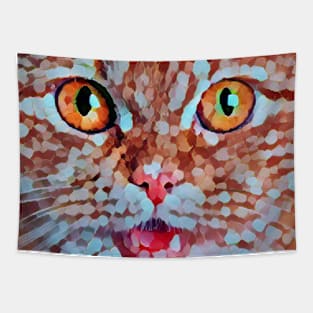 Mozaik cat face Tapestry