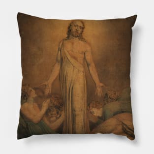 Christ Appearing to the Apostles after the Resurrection by William Blake Pillow