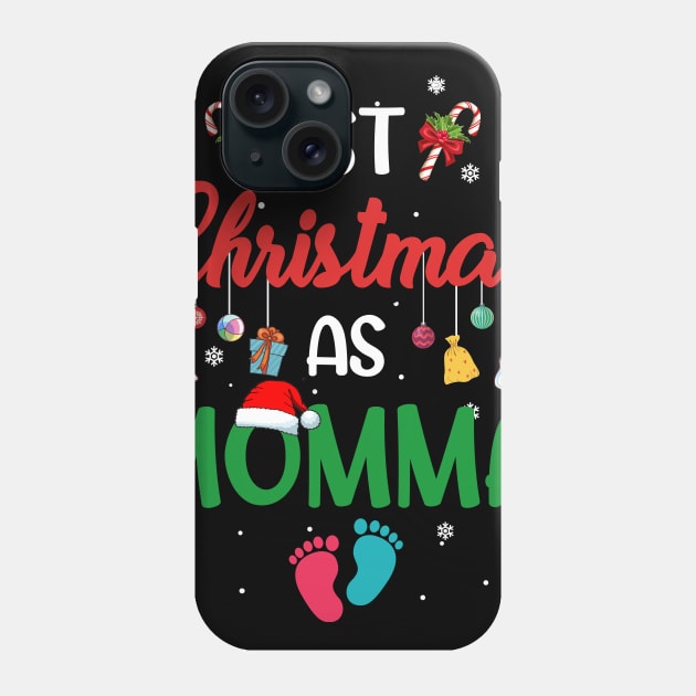 1st Christmas as Momma Matching Family Phone Case by Dunnhlpp