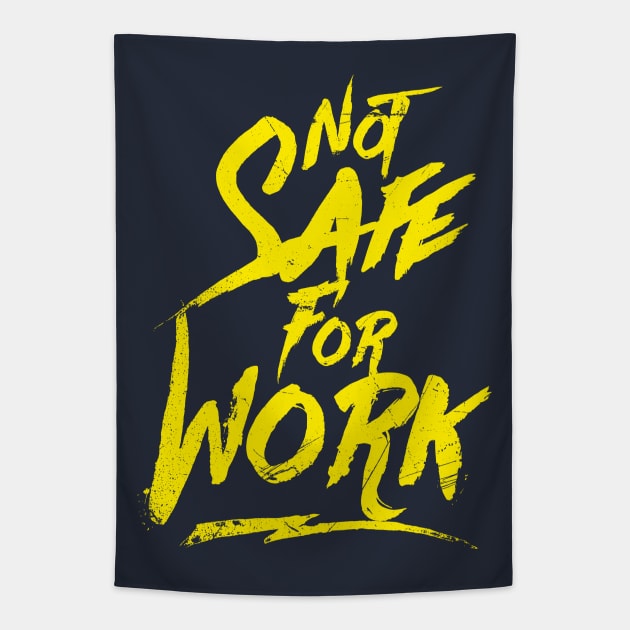 Not Safe For Work -Paint (v1) Tapestry by bluerockproducts