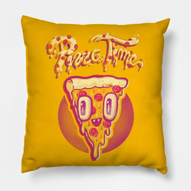 Pizza Time Pillow by natebear